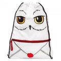 Front - Harry Potter Delivery Hedwig Plush Drawstring Bag