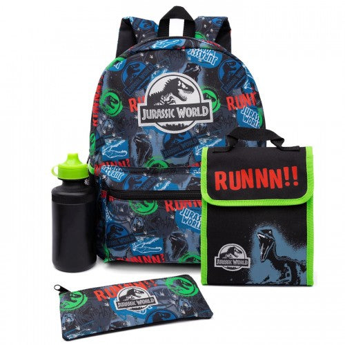 Front - Jurassic World Runnn!! Backpack Set