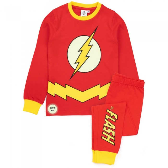 Front - The Flash Boys Logo Glow In The Dark Pyjama Set