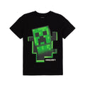 Front - Minecraft Childrens/Kids Creeper Inside T-Shirt