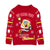 Front - SpongeBob SquarePants Childrens/Kids Knitted Christmas Jumper