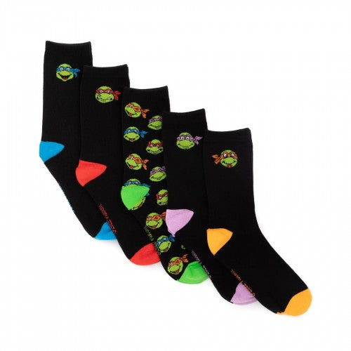 Front - Teenage Mutant Ninja Turtles Unisex Adult Socks (Pack of 5)