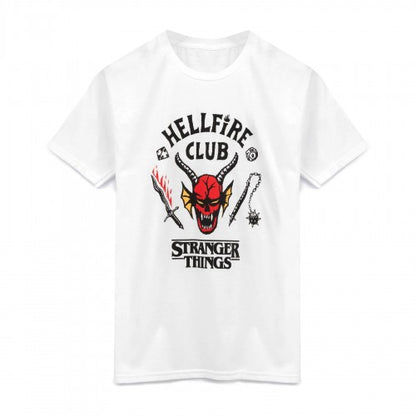 Front - Stranger Things Childrens/Kids Hellfire Club T-Shirt