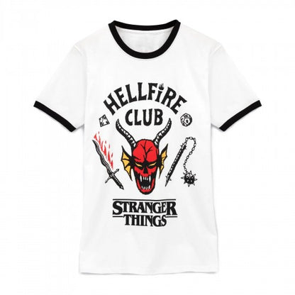 Front - Stranger Things Unisex Adult Hellfire Club T-Shirt