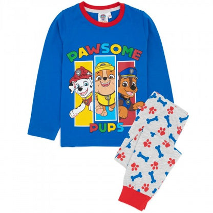 Front - Paw Patrol Childrens/Kids Long-Sleeved Pyjama Set