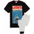 Front - Jaws Mens Movie Poster Long Pyjama Set