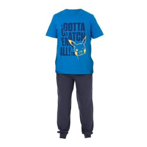 Front - Pokemon Mens Gotta Catch Em All Long Pyjama Set