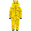 Front - Pokemon Childrens/Kids Pikachu 3D Ears Sleepsuit