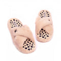 Front - Barbie Womens/Ladies Crossover Fluffy Slippers