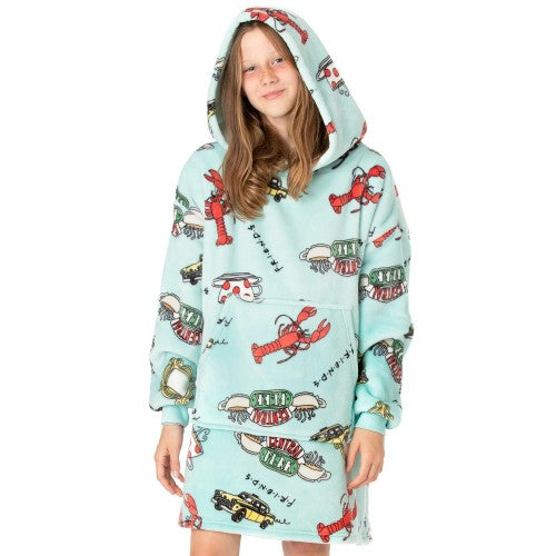 Front - Friends Childrens/Kids Oversized Hoodie Blanket