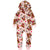 Front - Paw Patrol Girls Skye Hooded Sleepsuit