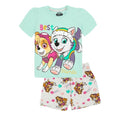 Front - Paw Patrol Childrens/Kids Skye & Everest Short Pyjama Set