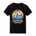 Front - Stranger Things Childrens/Kids Characters Logo T-Shirt