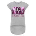 Front - Star Wars Girls Marl Short-Sleeved T-Shirt