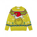 Front - The Grinch Mens Knitted Christmas Jumper