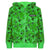 Front - Minecraft Boys Creeper All-Over Print Hoodie