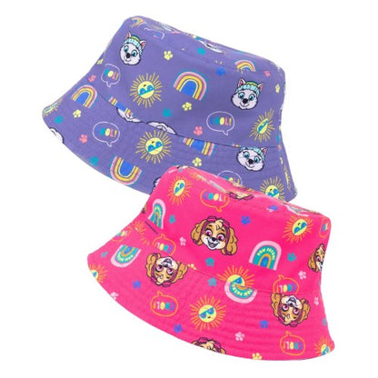 Front - Paw Patrol Girls Reversible Bucket Hat