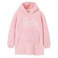 Front - Barbie Girls Sherpa Hoodie Blanket