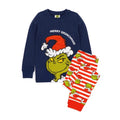 Front - The Grinch Childrens/Kids Long-Sleeved Christmas Pyjama Set