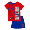 Front - Spider-Man Boys Contrast Short Pyjama Set