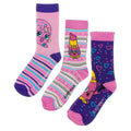 Front - Shopkins Girls Assorted Designs Socks Set (Pack of 3)