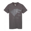 Front - Game of Thrones Mens Winter Is Coming Direwolf T-Shirt
