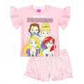 Front - Disney Princess Girls Cotton Short Pyjama Set