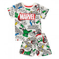 Front - Marvel Boys Superhero Short Pyjama Set