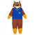 Front - Paw Patrol Childrens/Kids Chase All-In-One Nightwear