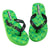 Front - Minecraft Childrens/Kids Creeper Flip Flops