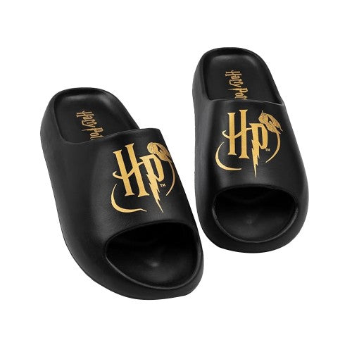 Front - Harry Potter Womens/Ladies Moulded Footbed Sliders