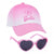 Front - Barbie Girls Ombre Baseball Cap Set