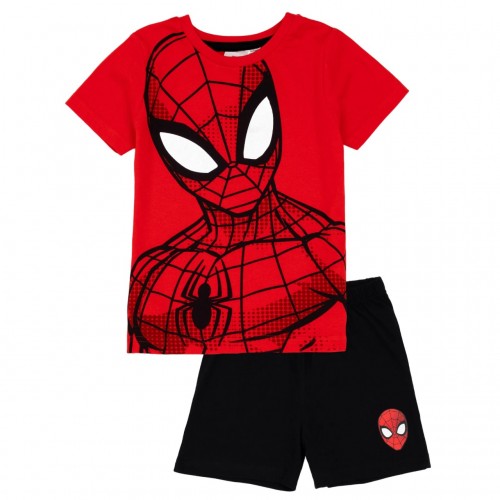 Front - Spider-Man Boys Close Up Pyjama Set