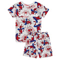 Front - Spider-Man Boys Short-Sleeved Pyjama Set