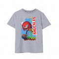 Front - Sonic The Hedgehog Childrens/Kids Knuckles Short-Sleeved T-Shirt