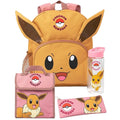 Brown-Pink - Front - Pokemon Eevee Backpack Set
