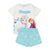 Front - Frozen Girls Anna And Elsa Short Pyjama Set