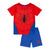 Front - Spider-Man Boys Logo Short Pyjama Set