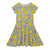 Front - Pokemon Girls Pikachu Short-Sleeved Skater Dress