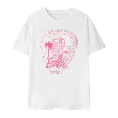 Front - Barbie Womens/Ladies Malibu Off Campus Housing Short-Sleeved T-Shirt