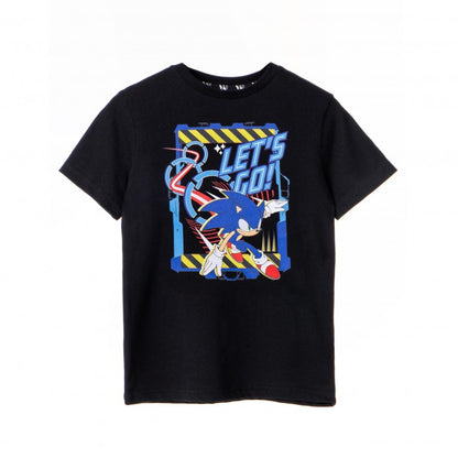 Front - Sonic The Hedgehog Boys Let´s Go! Short-Sleeved T-Shirt