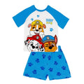 Front - Paw Patrol Boys Printed Short-Sleeved Pyjama Set