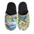 Front - The Simpsons Mens Springfield All-Over Print Slippers