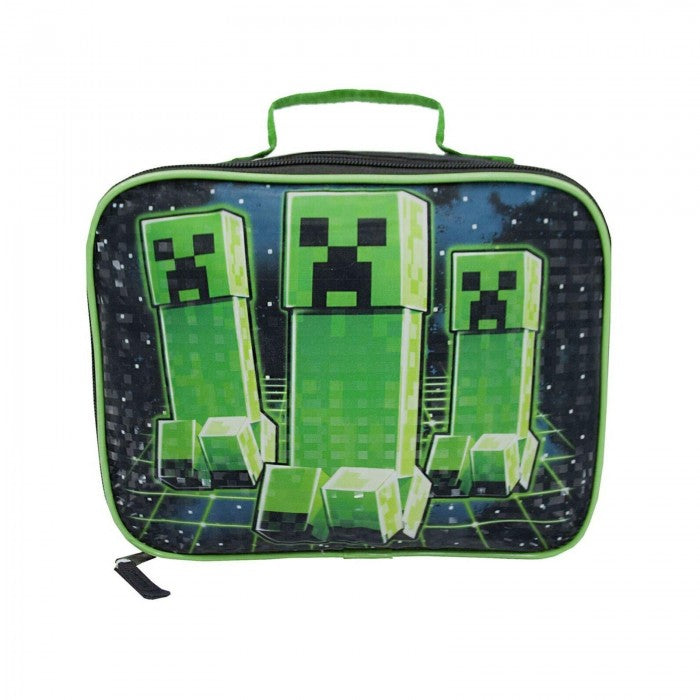 Minecraft Lunch Bag Land Creeper & TNT Snackpotten voor lunchtas, milieuvriendelijk, BPA-vrij en herbruikbaar, plastic sandwich, vierkante broodtrommel, rode en groene kleur, 2 stuks officiële Minecraft Lunch Bag Land Creeper & TNT Snackpotten voor lunchtas, milieuvriendelijk, BPA-vrij en herbruikbaar, plastic sandwich, vierkante broodtrommel, rode en groene kleur, 2 stuks officiële