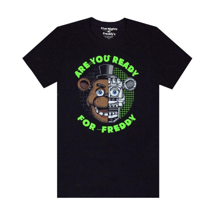 Front - Five Nights At Freddys Boys Are You Ready For Freddy T-Shirt