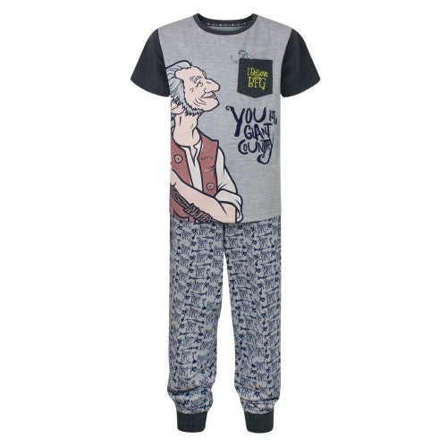 Front - The BFG Boys I Believe Marl Chest Pocket Pyjama Set