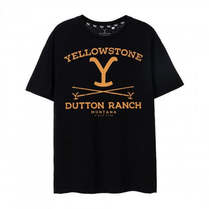 Front - Yellowstone Mens Dutton Ranch Short-Sleeved T-Shirt