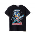 Front - Sonic The Hedgehog Boys Merry Christmas T-Shirt