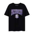 Front - Wednesday Womens/Ladies Nevermore Academy T-Shirt