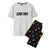 Front - Star Trek Mens Logo All-Over Print Pyjama Set